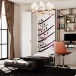 تخت تاشو یک نفره همراه با میز تحریر و کمد
