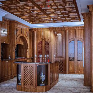 کابینت روکش چوب